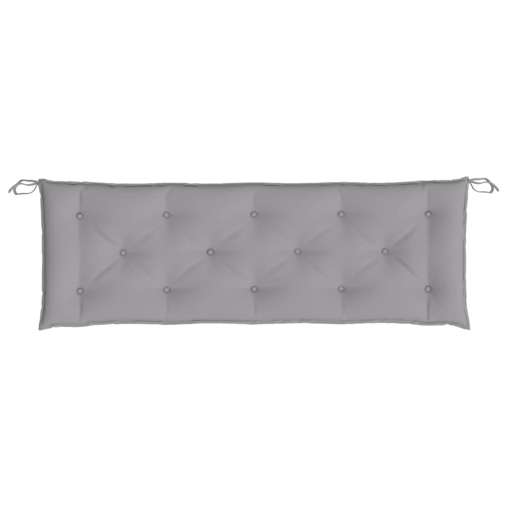 vidaXL Μαξιλάρι Πάγκου Κήπου Γκρι 150x50x7 εκ. Ύφασμα Oxford