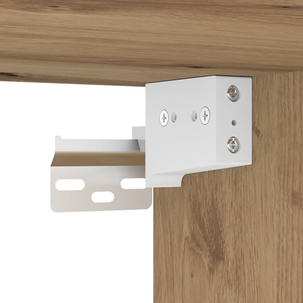vidaXL Ντουλάπι Τοίχου με LED Φώτα Ξύλο Artisan 40x30x30 εκ.