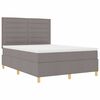 vidaXL &Kappa;&rho;&epsilon;&beta;ά&tau;&iota; &mu;&epsilon; &epsilon;&lambda;&alpha;&tau;ή&rho;&iota;&alpha; &mu;&epsilon; &sigma;&tau;&rho;ώ&mu;&alpha; Taupe 140 x 190 cm ύ&phi;&alpha;&sigma;&mu;&alpha;