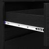 vidaXL Ντουλάπι TV Μαύρο 182 x 34 x 50 εκ