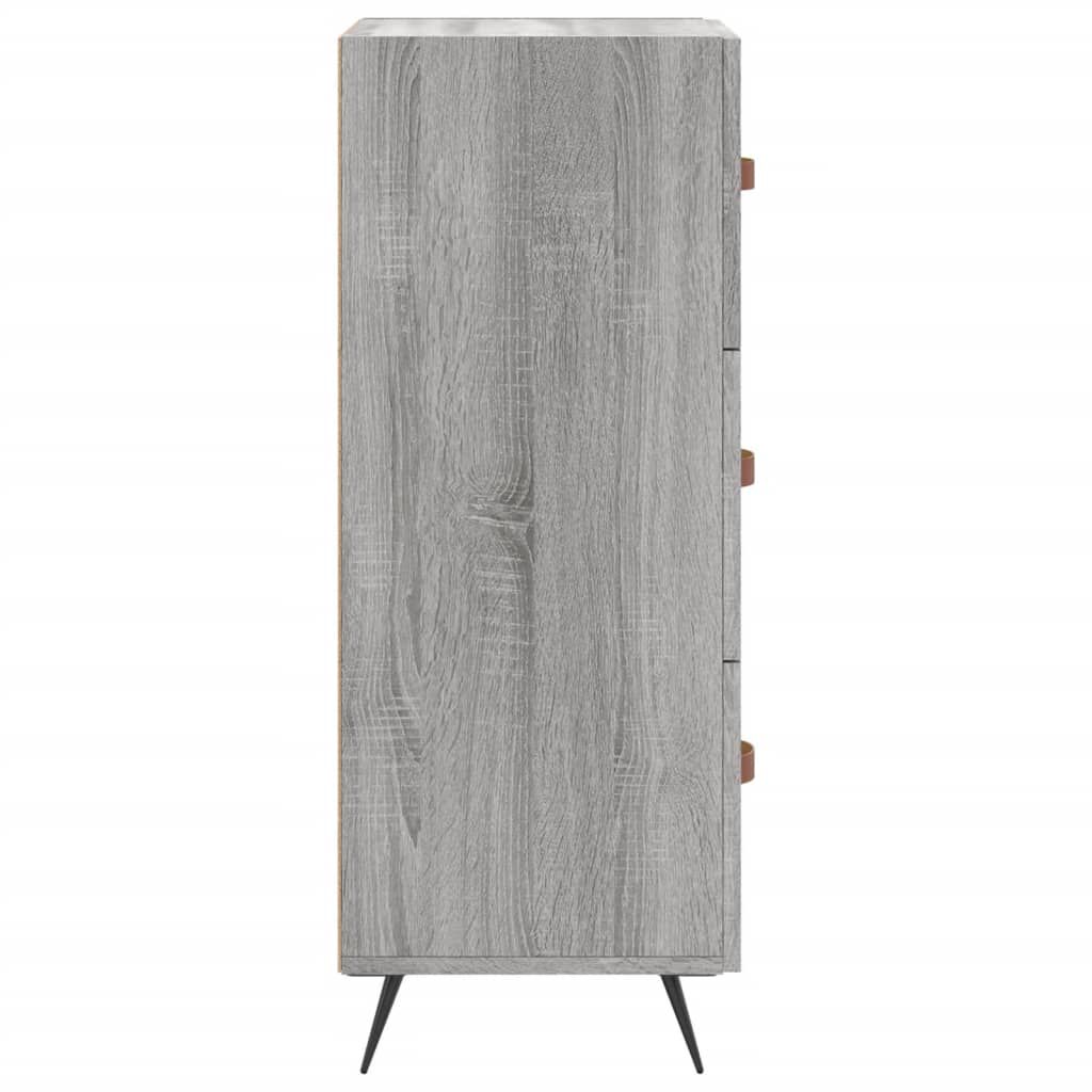 vidaXL Ντουλάπι Γκρι Sonoma 34,5x34x90 εκ. από Επεξεργασμένο Ξύλο
