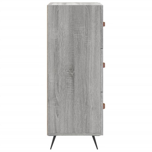 vidaXL Ντουλάπι Γκρι Sonoma 34,5x34x90 εκ. από Επεξεργασμένο Ξύλο