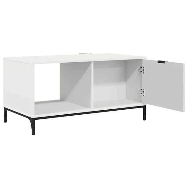 vidaXL Τραπεζάκι σαλονιού Λευκό 90 x 49 x 46 εκ. Επεξεργασμένο ξύλο