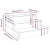 vidaXL Ζαρντινιέρα Υπερυψωμένη Γκρι 120x120x56 εκ. Μασίφ Ξύλο Ελάτης