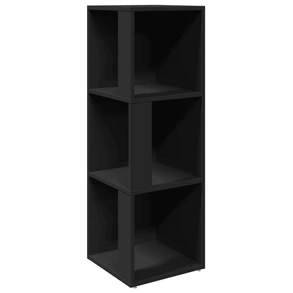 vidaXL Ντουλάπι Γωνία Μαύρο 33 x 33 x 100 εκ. από Επεξ. Ξύλο