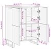 vidaXL Πλαϊνό Γραφείο Καφέ 60 x 33 x 75 cm Μασίφ ξύλο μάνγκο