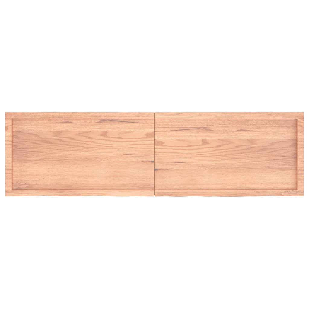 vidaXL Πάγκος Μπάνιου Αν. Καφέ 180x50x(2-4) εκ. Επεξεργ. Μασίφ Ξύλο