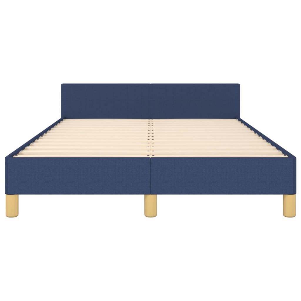 vidaXL Πλαίσιο κρεβατιού χωρίς στρώμα μπλε 120x200cm ύφασμα