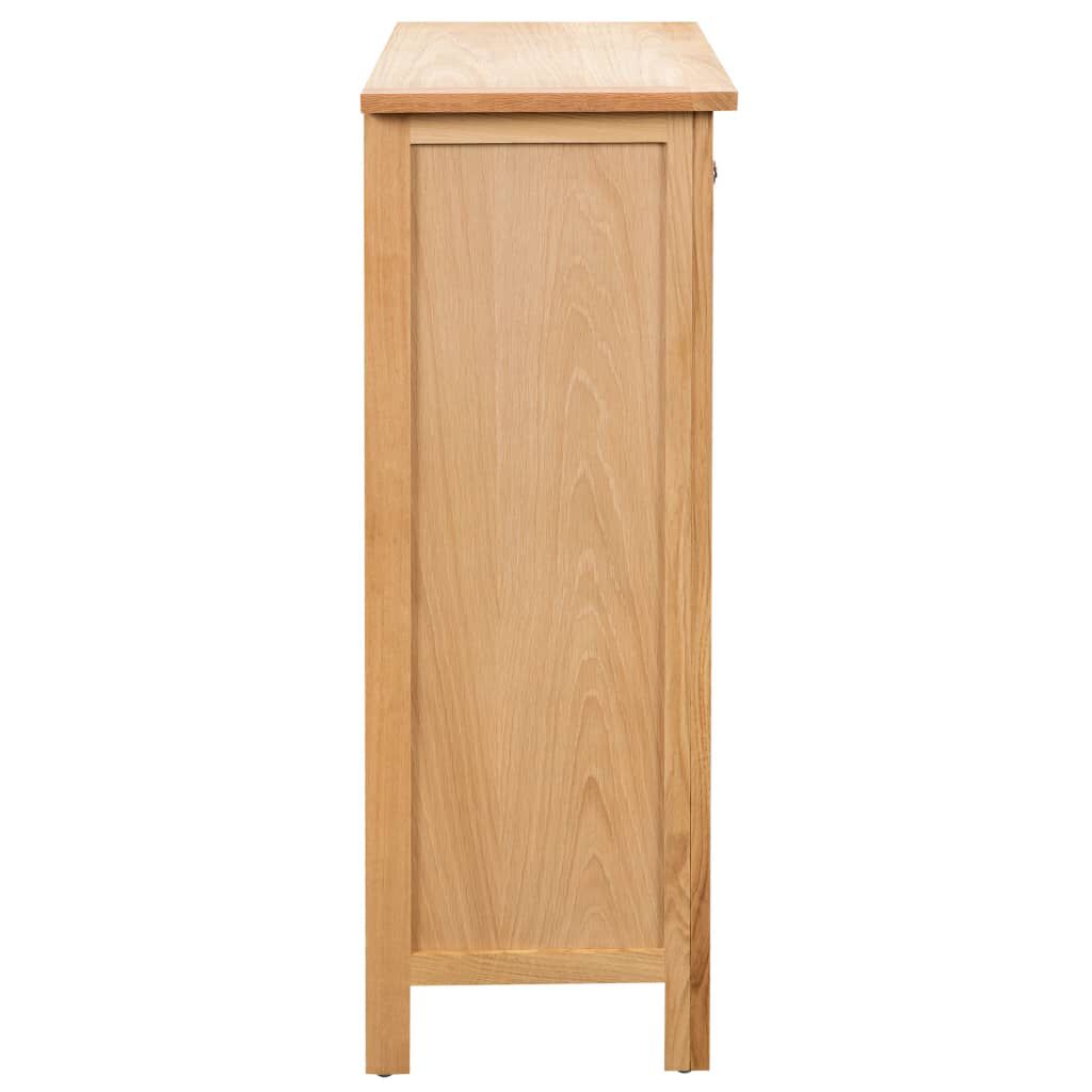 vidaXL Κάβα Κρασιών 72 x 32 x 90 εκ. από Μασίφ Ξύλο Δρυός
