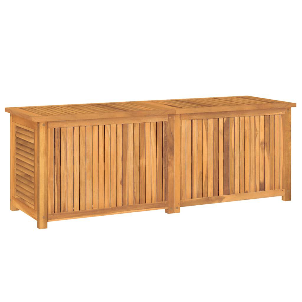 vidaXL Μπαούλο Αποθήκευσης Κήπου με Τσάντα 150x50x55εκ Μασίφ Ξύλο Teak