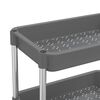 vidaXL Τρόλεϊ Κουζίνας 5 Επιπέδων Γκρι 42 x 29 x 128 εκ. Σίδερο/ABS