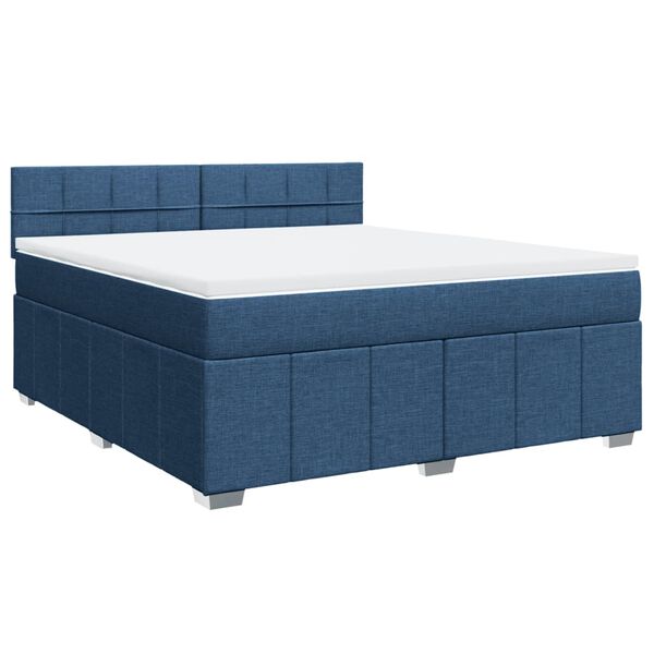 vidaXL &Kappa;&rho;&epsilon;&beta;ά&tau;&iota; Boxspring &mu;&epsilon; &Sigma;&tau;&rho;ώ&mu;&alpha; &Mu;&pi;&lambda;&epsilon; 180x200 &epsilon;&kappa;. &Upsilon;&phi;&alpha;&sigma;&mu;ά&tau;&iota;&nu;&omicron;