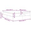 vidaXL Οθωμανικό κρεβάτι με στρώμα Μαύρο 140x190cm Συνθετικό δέρμα