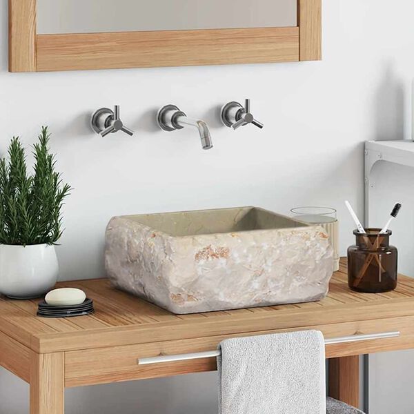 vidaXL &Nu;&iota;&pi;&tau;ή&rho;&alpha;&sigmaf; &Kappa;&rho;&epsilon;&mu; 30 x 30 x 13 &epsilon;&kappa;. &Mu;&alpha;&rho;&mu;ά&rho;&iota;&nu;&omicron;&sigmaf;