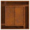 vidaXL Φωτιά Καφέ 60 x 60 x 30 cm Ατσάλι σκληρυθέν στον αέρα