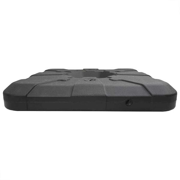 vidaXL Σετ Βάσης Ομπρέλας 2 pcs Μαύρο 88.5 x 88.5 x 12 εκ. Πλαστικό