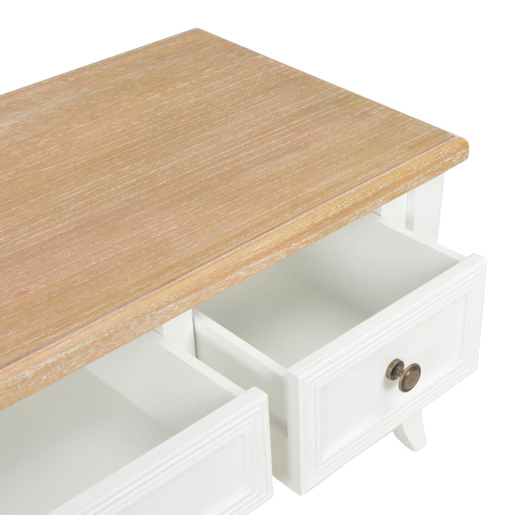 vidaXL Έπιπλο Τηλεόρασης Λευκό 100 x 35 x 35 εκ. Ξύλινο