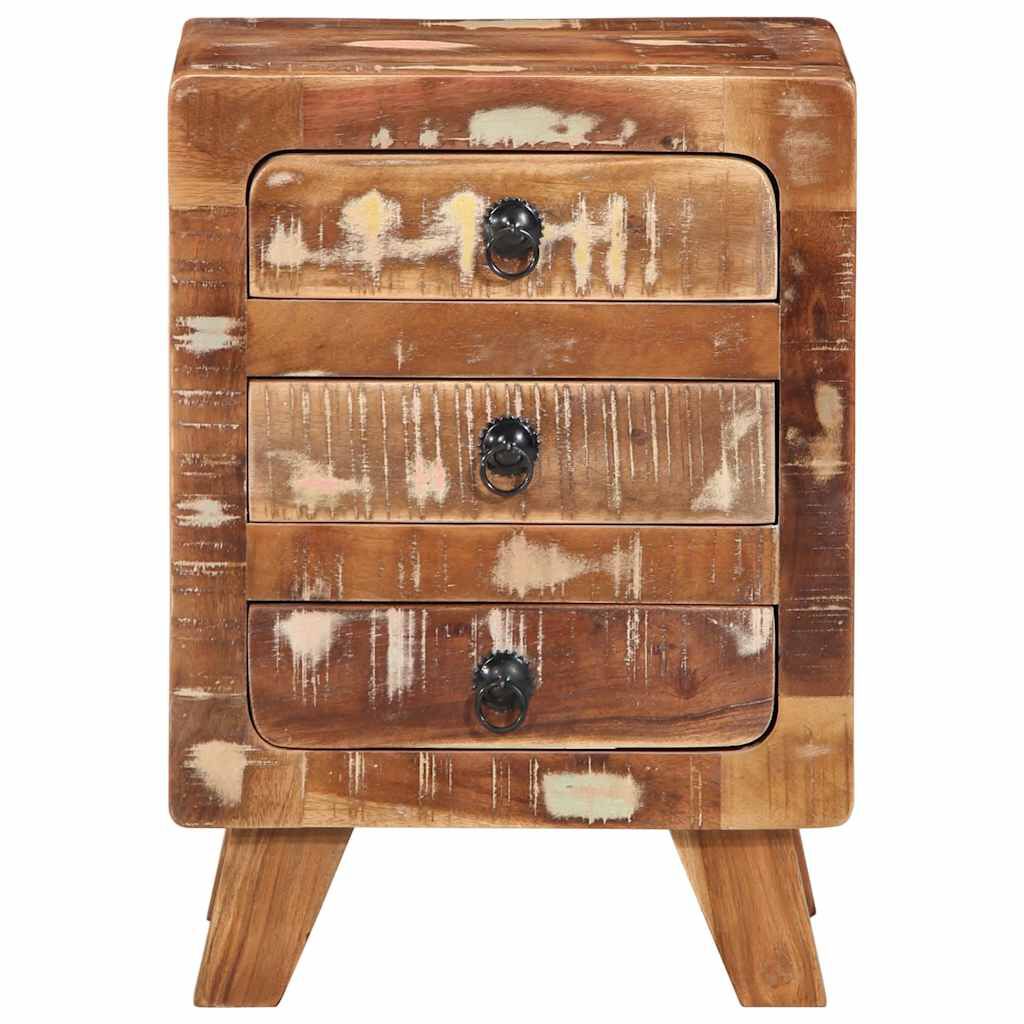 vidaXL Κομοδίνο 37x32x50 cm Στερεό ξύλο αναγεννημένο
