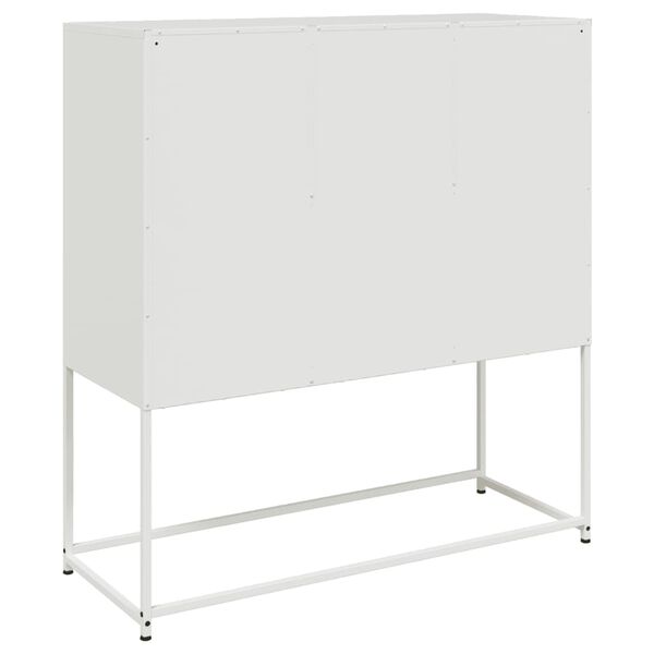 vidaXL Ντουλάπι Λευκό 100,5x39x107 εκ. Ατσάλινο