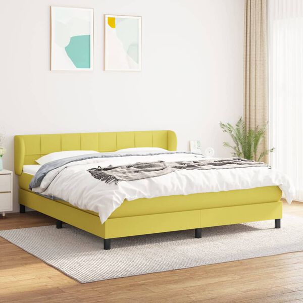 vidaXL &Kappa;&rho;&epsilon;&beta;ά&tau;&iota; Boxspring &mu;&epsilon; &Sigma;&tau;&rho;ώ&mu;&alpha; &Pi;&rho;ά&sigma;&iota;&nu;&omicron; 180x200 &epsilon;&kappa;.&Upsilon;&phi;&alpha;&sigma;&mu;ά&tau;&iota;&nu;&omicron;