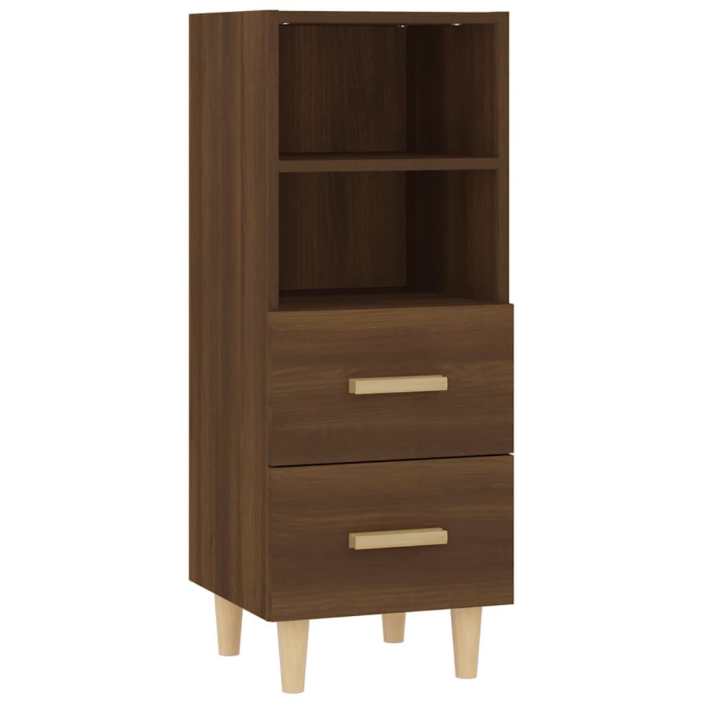 vidaXL Ντουλάπι Καφέ Δρυς 34,5 x 34 x 90 εκ. Επεξεργασμένο Ξύλο