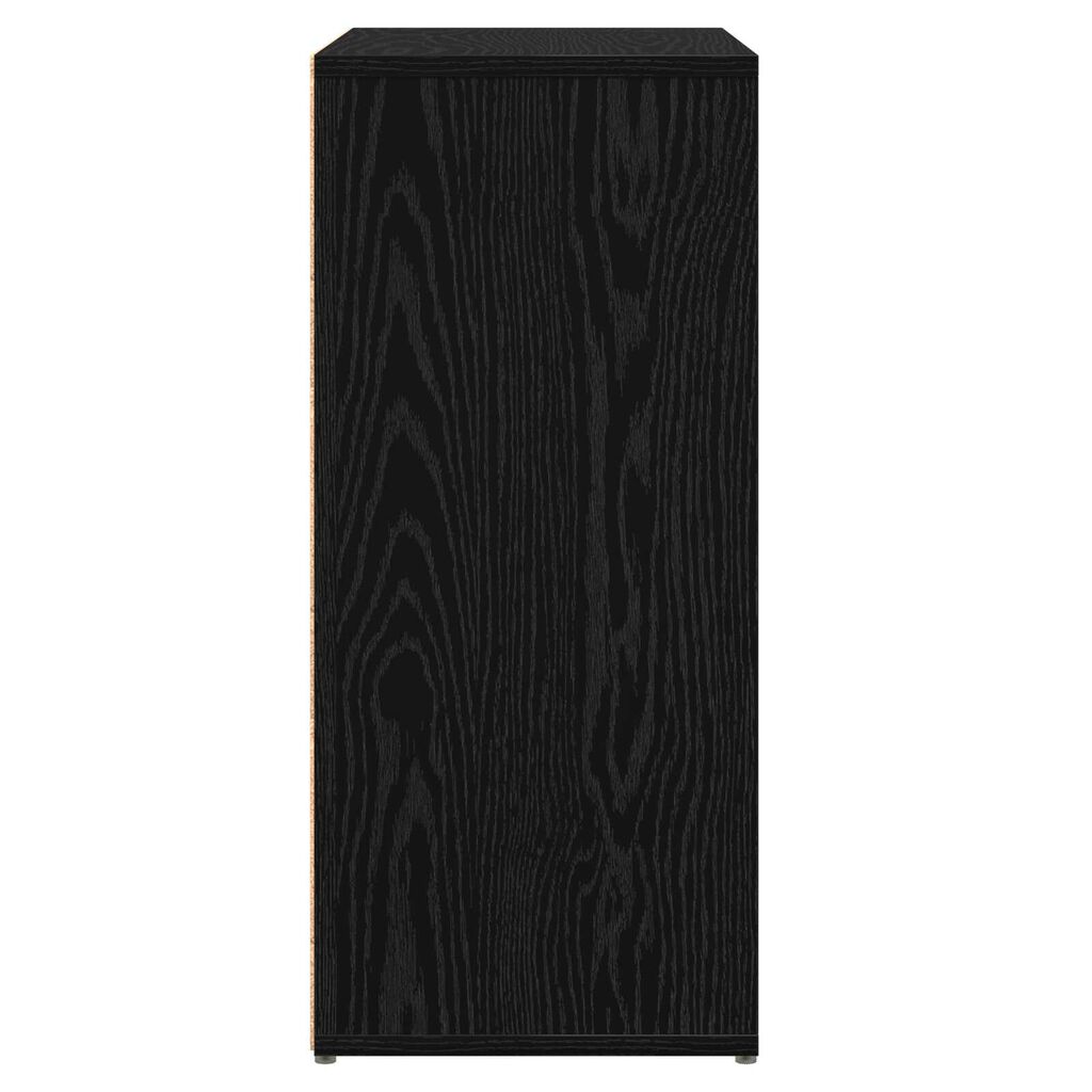 vidaXL Highboard 2 pcs Μαύρη δρυς 60 x 31 x 70 εκ Επεξεργασμένο ξύλο