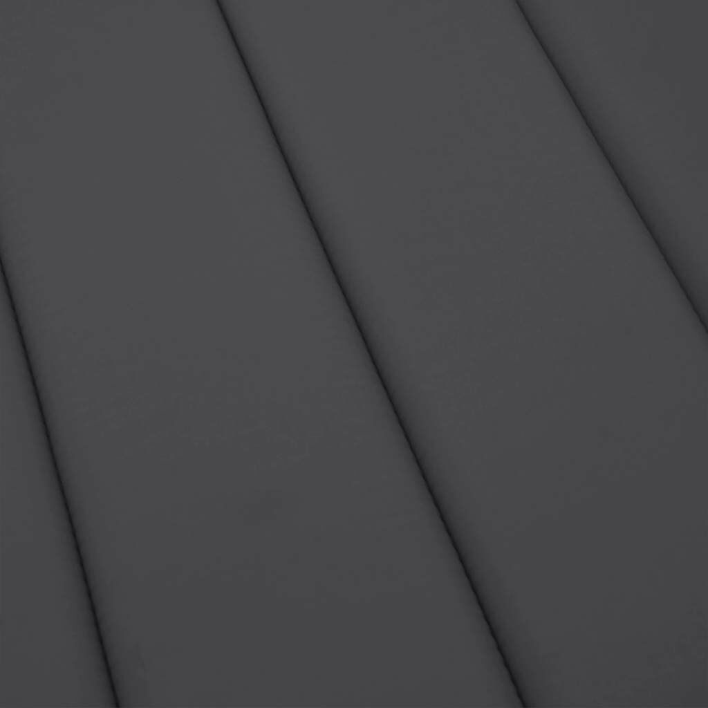 vidaXL Μαξιλάρι Ξαπλώστρας Ανθρακί 186x58x4 εκ. Ύφασμα