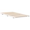 vidaXL Κρεβάτι δαπέδου Λευκό 80 x 220 cm Μασίφ ξύλο πεύκου