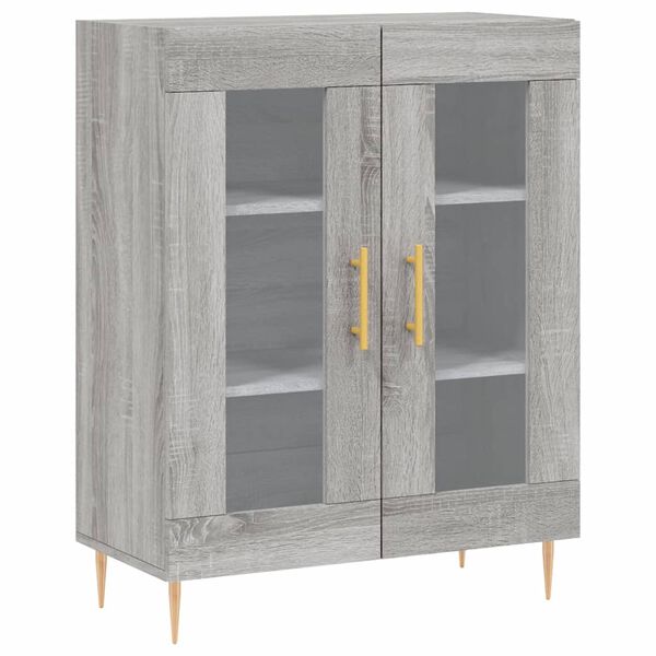 vidaXL Ντουλάπι Γκρι Sonoma 69,5 x 34 x 90 εκ. από Επεξεργασμένο Ξύλο