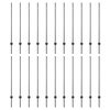 vidaXL Πό posts φράχτη 44 pcs Γκρι 160 cm Ατσάλι