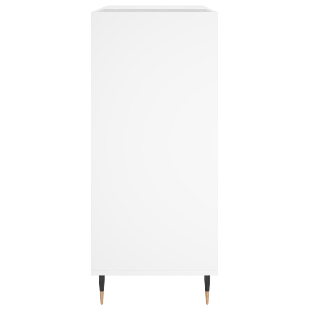 vidaXL Έπιπλο Δίσκων Λευκό 84,5 x 38 x 89 εκ. από Επεξεργασμένο Ξύλο