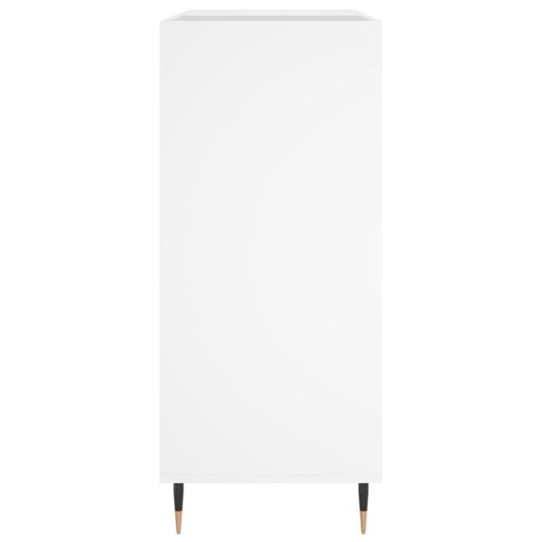 vidaXL Έπιπλο Δίσκων Λευκό 84,5 x 38 x 89 εκ. από Επεξεργασμένο Ξύλο
