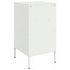 vidaXL Κομοδίνο Λευκό 36x39x68 εκ. από Χάλυβα