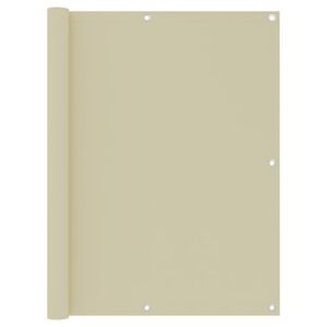 vidaXL Διαχωριστικό Βεράντας Κρεμ 120 x 300 εκ. Ύφασμα Oxford