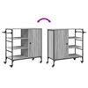 vidaXL Τρόλεϊ Κουζίνας Sonoma Γκρι 87,5x38,5x84,5 εκ. Επεξ. Ξύλο