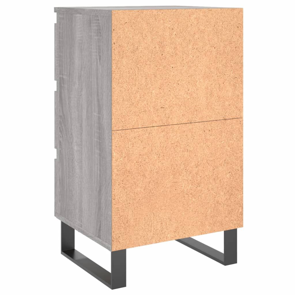 vidaXL Κομοδίνα 2 τεμ. Γκρι Sonoma 40x35x69 εκ. από Επεξεργασμένο Ξύλο