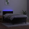 vidaXL &Kappa;&rho;&epsilon;&beta;ά&tau;&iota; Boxspring &mu;&epsilon; &Sigma;&tau;&rho;ώ&mu;&alpha; & LED &Mu;&alpha;ύ&rho;&omicron; 80x200 &epsilon;&kappa;. &Beta;&epsilon;&lambda;&omicron;ύ&delta;&iota;&nu;&omicron;