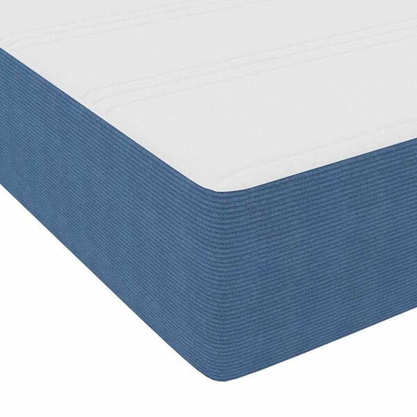 vidaXL Σκελετός Κρεβατιού Μπλε 180 x 200 cm Βελούδο