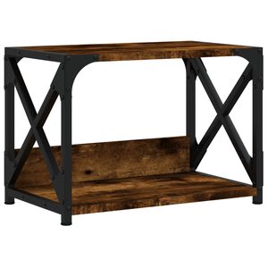 vidaXL Βάση Εκτυπωτή 2 Επιπέδων Καπνιστή Δρυς 44x26x31,5 εκ Επεξ. Ξύλο