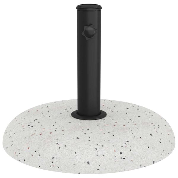 vidaXL βάση ομπρέλας για πόλους 37/42/52/58mm, λευκό τσιμέντο 20kg