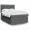 vidaXL &Kappa;&rho;&epsilon;&beta;ά&tau;&iota; Boxspring &mu;&epsilon; &Sigma;&tau;&rho;ώ&mu;&alpha; &Sigma;&kappa;&omicron;ύ&rho;&omicron; &Gamma;&kappa;&rho;&iota; 140x190 &epsilon;&kappa;. &Upsilon;&phi;&alpha;&sigma;&mu;ά&tau;&iota;&nu;&omicron;