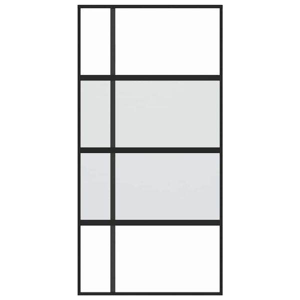 vidaXL &Sigma;&upsilon;&rho;ό&mu;&epsilon;&nu;&eta; &Pi;ό&rho;&tau;&alpha; &Mu;&alpha;ύ&rho;&eta; 102,5 x 205 &epsilon;&kappa;. &alpha;&pi;ό &Psi;&eta;&mu;έ&nu;&omicron; &Gamma;&upsilon;&alpha;&lambda;ί/&Alpha;&lambda;&omicron;&upsilon;&mu;ί&nu;&iota;&omicron;