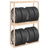 vidaXL Ραφιέρα Ελαστικών 120 x 40 x 180 εκ. από Μασίφ Ξύλο Πεύκου