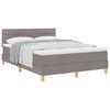 vidaXL &Kappa;&rho;&epsilon;&beta;ά&tau;&iota; &mu;&epsilon; &epsilon;&lambda;&alpha;&tau;ή&rho;&iota;&alpha; &mu;&epsilon; &mu;&alpha;&xi;&iota;&lambda;ά&rho;&iota; Taupe 140 x 190 cm ύ&phi;&alpha;&sigma;&mu;&alpha;