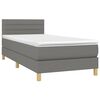 vidaXL &Kappa;&rho;&epsilon;&beta;ά&tau;&iota; Boxspring &mu;&epsilon; &Sigma;&tau;&rho;ώ&mu;&alpha; &Sigma;&kappa;&omicron;ύ&rho;&omicron; &Gamma;&kappa;&rho;&iota; 90x200 &epsilon;&kappa;. &Upsilon;&phi;&alpha;&sigma;&mu;ά&tau;&iota;&nu;&omicron;