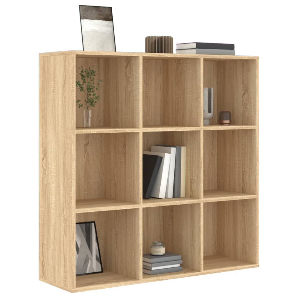 vidaXL Βιβλιοθήκη Χρώμα Sonoma Δρυς 98x29x97,5 εκ. Επεξεργασμένο Ξύλο