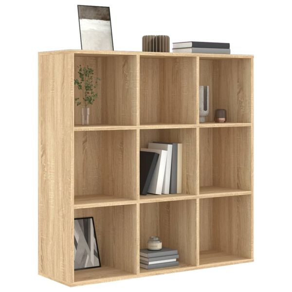 vidaXL Βιβλιοθήκη Χρώμα Sonoma Δρυς 98x29x97,5 εκ. Επεξεργασμένο Ξύλο