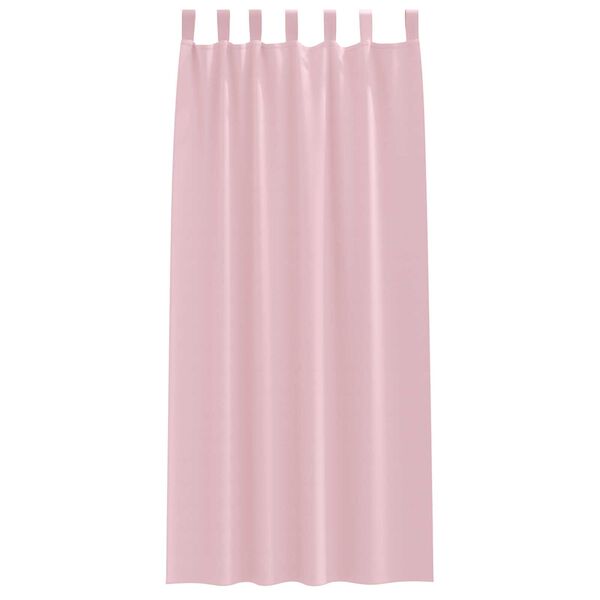 vidaXL Κουρτίνες 2 pcs Μωρουδίστικο Ροζ 260 x 140 εκ. Πολυεστέρας