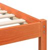 vidaXL Σκελετός Κρεβατιού Καφέ κεριού 135 x 190 cm Μασίφ ξύλο πεύκου