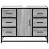 vidaXL Ντουλάπι Μπάνιου Νιπτήρα Γκρι Sonoma 80 x 33 x 60εκ. Επεξ. Ξύλο